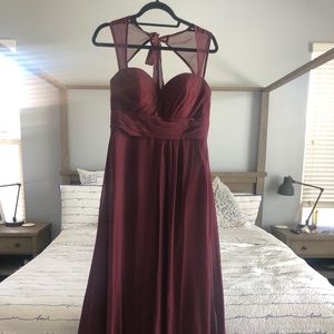 Bridemaid dress - wine